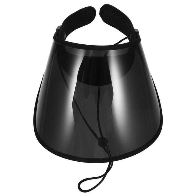 1 sombrero de verano con visera anti-UV y protección solar (negro)
