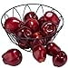 thumbnail image 3 of Toopify 16PCS Artificial Red Apples Red Delicious Apple Plastic Fruit Fake Fruit Lifelike Simulation Apples for Home Kitchen Table Basket Decoration 3.43"" x 2.95"", 3 of 4
