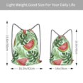 thumbnail image 4 of XMXT Unisex Drawstring Backpack for Women Men, Watermelon Plant Leaves Waterproof Gym Bag String Bags for Shopping Sport Travel, m, 4 of 8