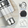thumbnail image 7 of BITOUSHI Hydrogen Water Bottle, Premium Hydrogen Water Generator, 420ml Portable Ionizer Machine, Hydrogen Water Pitcher for Hydrated & Healthy Living - Silver, 7 of 7