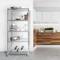 thumbnail image 5 of Seville Classics UltraDurable® 5-Tier NSF Steel Wire Shelving, 36" W x 18" D, Plated Steel, 5 of 12