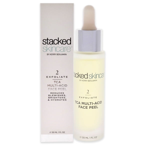 StackedSkincare Cáscara Exfoliante facial multiacido con TCA 1 oz StackedSkincare StackedSkincare Cáscara