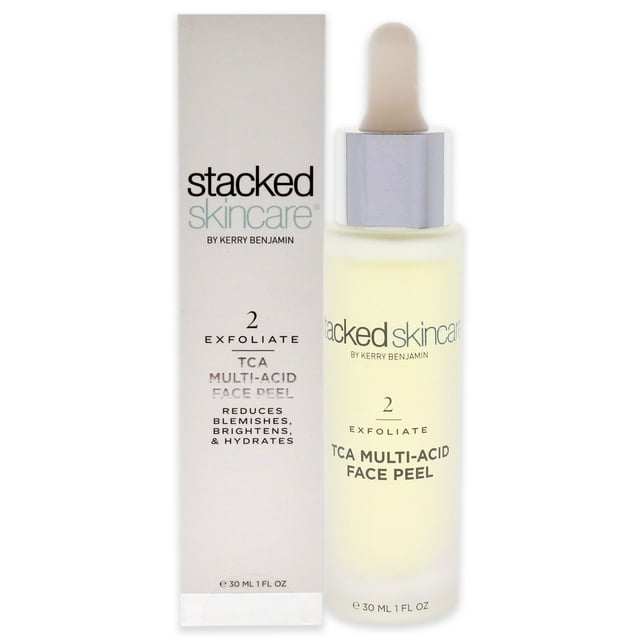 StackedSkincare Cáscara Exfoliante facial multiacido con TCA 1 oz StackedSkincare StackedSkincare Cáscara