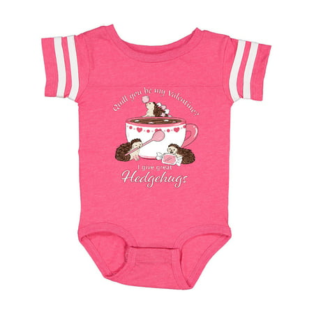 

Inktastic Quill You be My Valentine I Give Great Hedgehugs Gift Baby Boy or Baby Girl Bodysuit