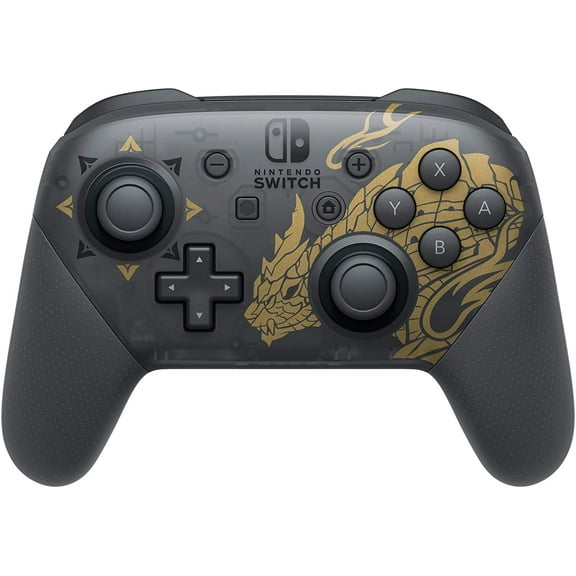 Nintendo Monster Hunter Rise Wireless Switch Pro Controller for Nintendo Switch, Black