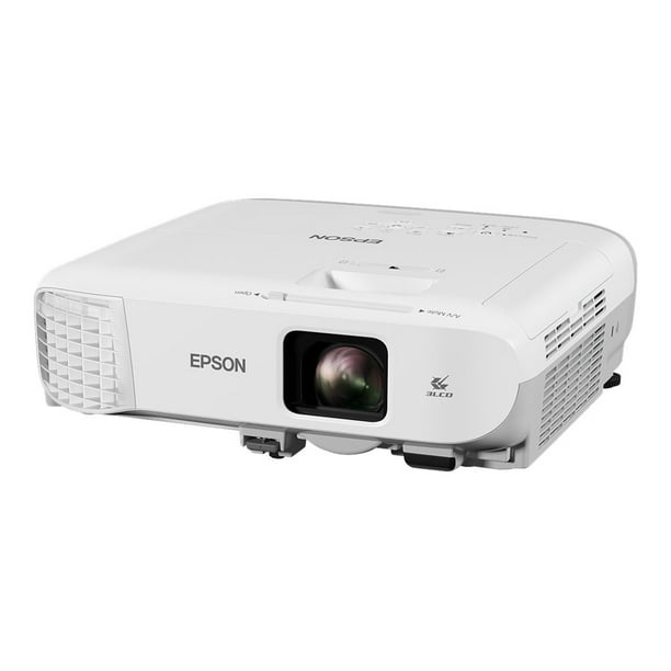 Epson 970 PowerLite - Projecteur 3LCD - portable - 4000 lumens (blanc) - 4000 lumens (couleur) - xga (1024 x 768) - 4:3 - lan - avec 2 Ans de Programme de Service Routier Epson