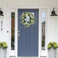 thumbnail image 1 of Ganfancp Coronas de Flores de Otoño para Puerta de Entrada Corona de Flores Artificiales de Otoño con Bayas de Calabaza Corona de Flores de Hortensia para Exterior Halloween Acción de Gracias Decorac, 1 of 6