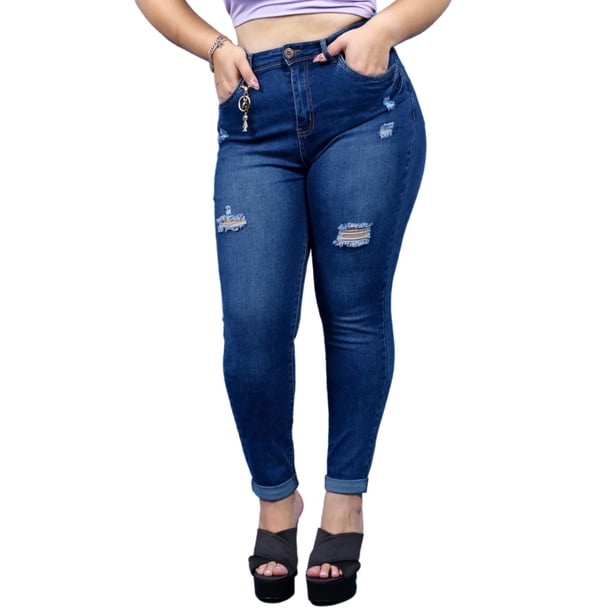 Jeans skinny DOOW 574 azul oscuro Talla Extra 36