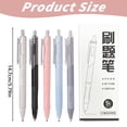 thumbnail image 3 of Gel Pens Fine Point Black Ink Smooth Writing Rollerball Pen Non Slip Grip Durable Clip No Bleed Writing Pen Multi Color Barrel Option for Journaling Note Taking Office Daily Writing Use 5Pcs 0.5mm, 3 of 9