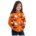 thumbnail image 4 of FEIFLY Child Sweatshirts Toddler Boys Girls Halloween Bat Cartoon Prints Long Sleeve Warm Hoodie Pullover Kids Tops, 4 of 4