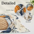 thumbnail image 4 of Blue Pumpkins Fall Toddler Pillow Covers 16x24 Inch, Thanksgiving Eucalyptus Leaves Retro Decorative Pillowcase with Zipper, Microfiber Pillow Protector, Breathable Throw Pillowcases for Sofa Bed, 4 of 9