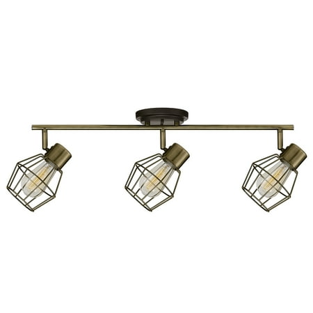 Globe Electric Jax 3 Light Antique Pewter Track Lighting Bulbs Globe Electric Jax 3 Light Antique Pewter Track Lighting Bulbs Included 59193