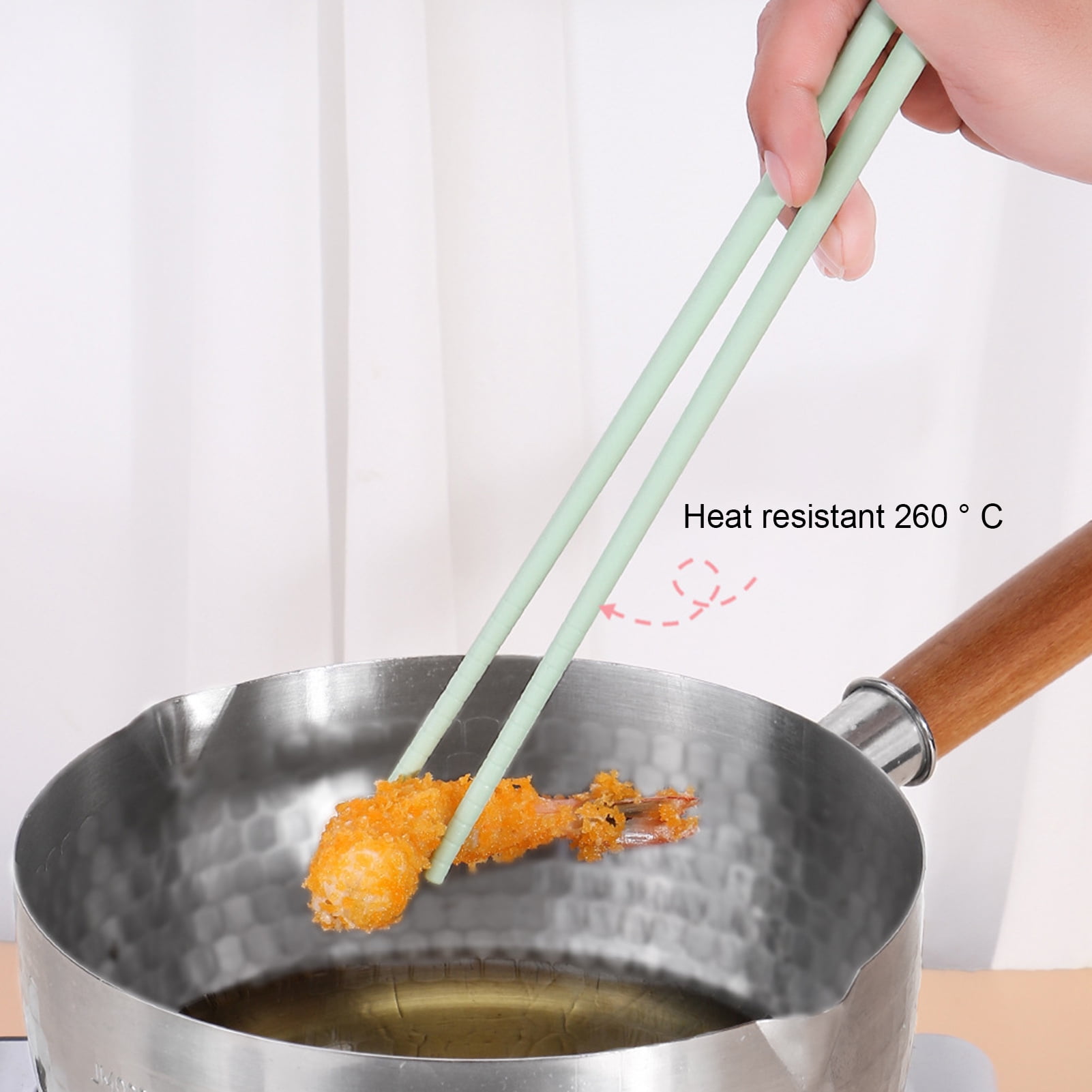 Dream Lifestyle 1 Pair Reusable Cooking Chopsticks, Extra Long Silicone Chopsticks NonSlip