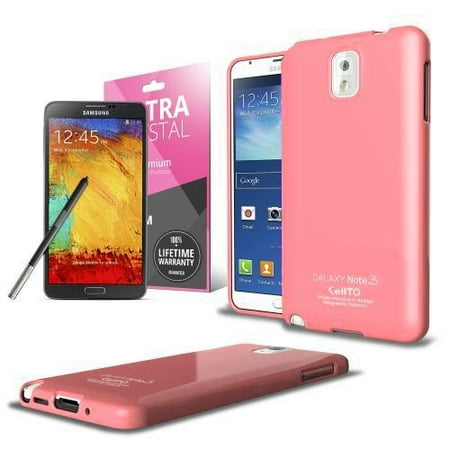 Cellto Premium Galaxy Note 3 Slim Fit Flexible Pearl Shimmer TPU Case