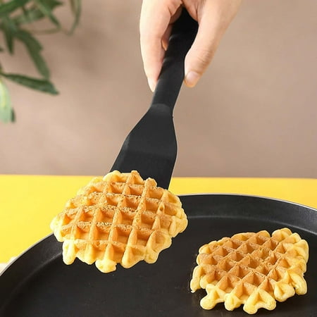 

Silicone Thin Spatula Set of 1 - Mini Brownie Serving Spatulas - Non Stick Spurtle Turner for Easy Cooking Eggs Omelet Pancake Burgers Pizza Steak Crepes Heat Resistant Wedding Cake Cutting