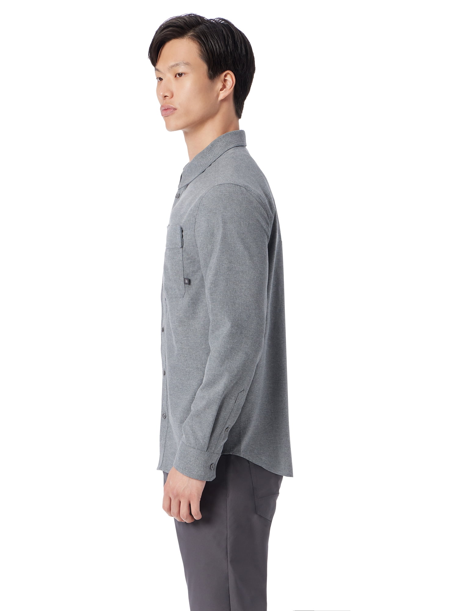 Bass & Co. Men's and Big Men's Easy Travel Shirt with Long Sleeves, Sizes S-3XL