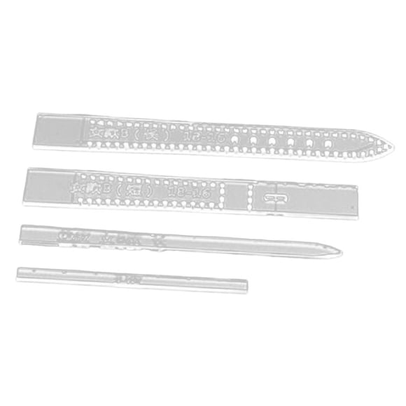 4 Unidades Plantilla de de material cuero Acrílico licencia de Correa de Relojes Mujeres C 16-14mm