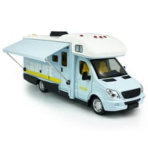 Toy Camper RV Motorhome Toys Boys Diecast Metal Pull Back Model Car Light Sound Kids Toddlers Gifts