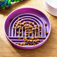 Vibrant Life Silicone Slow Feeder Pet Bowl (8" Round or 12"x8" Rectangle) only