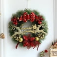 thumbnail image 5 of Christmas Wreaths Door Hanging Rattan Venue Layout Christmas Decorations Garland For Home Party Decor 2023 New Year Noel Navidad, 5 of 5