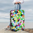thumbnail image 6 of Picia Colorful Tie Dye Stained Glass Luggage Protector Cover Thicken Suitcase Protector Cover Fit 18-32 Inch Luggage-Large, 6 of 9