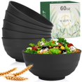 thumbnail image 1 of Juego de cuencos para cereales Wrova, paja de trigo, 1,8 L, irrompible, juego de 6, 1 of 7