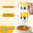 thumbnail image 2 of Tarro Dispensador de Miel, Gotero de Vidrio Antigoteo de 10 Oz con Asa, Dispensador de Jarabe de Miel para Pan, Café o Té, 2 of 7