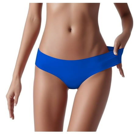 Underwear Breathable Midwaist Silk Non- Color Solid Women s Sexy Lingerie For Women Cute Cotton Underwear String Bikini Underwear For Women