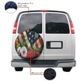 thumbnail image 4 of KAKALAD American Garden Summer 02 Spare Tire Cover Universal Vehicle Accessories Buckle Car Tools 16”in, 4 of 6