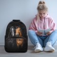 thumbnail image 2 of Aplkyhs Horse School Backpack for Boys Girls Ages 6-18 Ergonomic Padded Adjustable Straps Large Capacity Water Resistant Bookbag for Elementary Middle High School Daily Use, 2 of 7