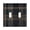 Dark Green Brown Tartan, variant on Haosy Light Switch Cover Plate 2 Gang Electrical Outlet Covers Red Doodled Hearts Decorate Wall Plate 4.56”x4.48”