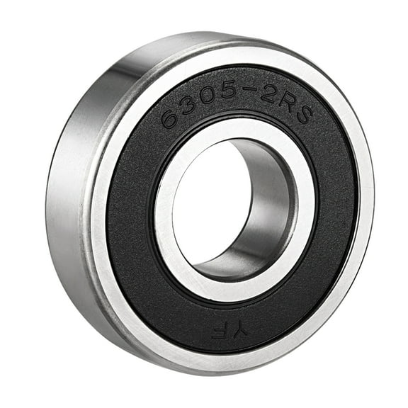 Deep Groove Ball Bearing 6305-2RS Double Sealed, 25x62 x 17mm Chrome Steel, 1Pcs