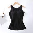 thumbnail image 6 of tasrioml Women's Tank Top with Built-in Shelf Bra Casual Wide Strap Camisole Yoga Shirts Summer Basic Padded Workout Undershirt, 6 of 8