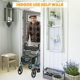 thumbnail image 2 of Yiwa 4-Wheel Rollator Walker With Seat, Aluminium Frame Rollator Walkers for Seniors, Blue, 2 of 7
