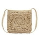 thumbnail image 2 of Bolso Paja Btafrte con Flores para Mujer Hombro Diario Verano Beige Gran Capacidad, 2 of 9