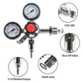 thumbnail image 6 of Dual Gauge Nitrogen Regulator - Draft Beer Nitrogen Regulator Keg Regulator with Pressure Release Valve Free Worm Clamps,CGA-580, 6 of 6