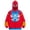Dark Blue, variant on Family Matching Chenille Applique Full-Zip Hoodie with Mask-Up Hood, Embroidered Graphic Casual Zip-Up Sweatshirt Jacket for Daily, Multicolor, 120