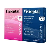 Vivioptal for Men, 30 Softgels Vivioptal Women, 30 Softgels, Multivitamin & Multimineral, Gluten Free, German Formula