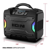 ION 22-Watt-RMS Tailgater TD Portable Bluetooth Rechargeable Speaker, TWS, Lights, FM/USB/Aux, Rugged Design, IPX5, up to 10 Hours Play Time TAILGATERTDXUS