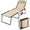 Beige With Pocket, variant on ZOPan Folding Chaise Lounge Chair, Sun Tanning Chair with Adjustable Reclining Back, Outdoor Recliner Chair for Pool, Beach, Patio, Lawn (Beige with Pocket)