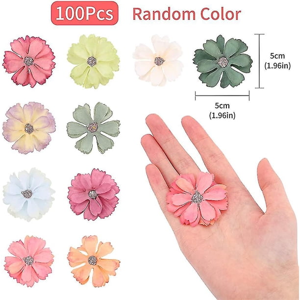 Cabezas de flores artificiales 100 piezas de margaritas artificiales decorativas mini