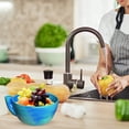 thumbnail image 4 of 2026 Self Spinning Berry Washing Bowl with Drain Holes, 3D Printed 360 Degree Cleaning Fruit Swirl Colander Center Cone, Automatic Quick Kitchen Rinse Washer for Berries Vegetables Serving, 4 of 5