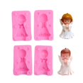 thumbnail image 3 of Ounissouiy 3D ángel niño y niña molde de silicona DIY forma de ángel jabón Chocolate caramelo molde cocina herramienta para hornear Herramientas y accesorios para hornear chico ángel Ounissouiy HA041448-02, 3 of 6