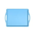 thumbnail image 2 of Mintra Unbreakable Rectangular Plastic 17.5" x 12.5" Serving Tray, Gray, 2 of 11