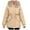 Khaki, variant on Lindreshi Winter Coats for Women Trendy Women's Fall and Winter Long Sleeved Warm Cotton Jacket Bread