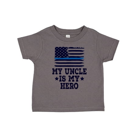 

Inktastic Police Officer Uncle is My Hero Gift Toddler Boy or Toddler Girl T-Shirt