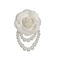 thumbnail image 1 of Broche de flores de camelia de tela coreana, broche de perlas hecho a mano, broche de perlas con borla de perla, broches de joyería de moda Zefei Wu 9024735067962, 1 of 5