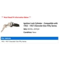 thumbnail image 2 of Ignition Lock Cylinder - Compatible with 1953 - 1957 Chevy One-Fifty Series 1954 1955 1956, 2 of 2