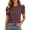 Red, variant on T Shirts For Women Crew Neck Bubble Sleeve Tops Solid Short Sleeve Sweet Casual Summer Tops Red S