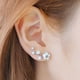 thumbnail image 4 of Aretes ligeros Jumpingount para mujer flores delicados perlas dorado, 4 of 6